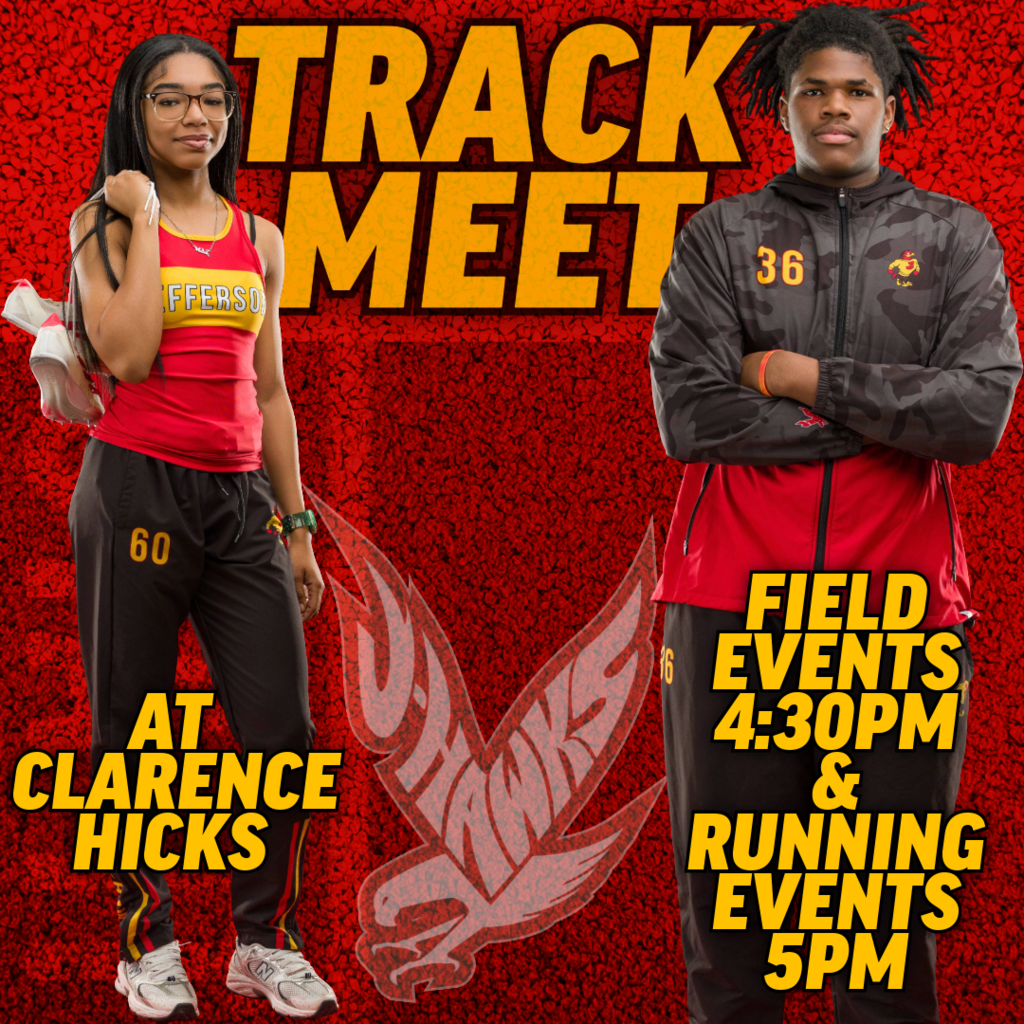 FIELD EVENTS 4:30PM & RUNNING EVENTS  5PM