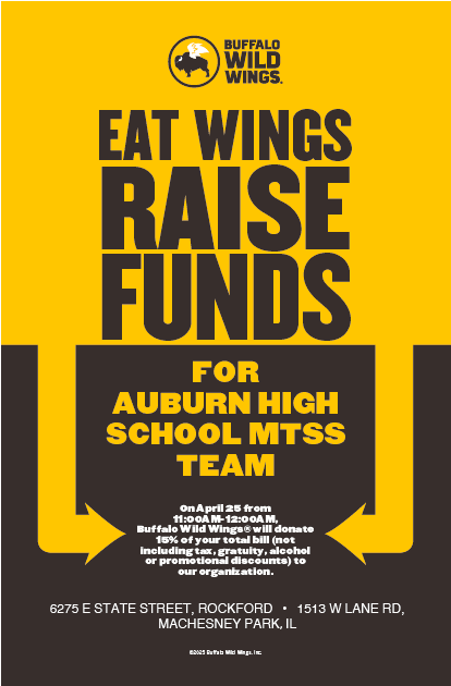 Buffalo Wild Wings Event Flyer