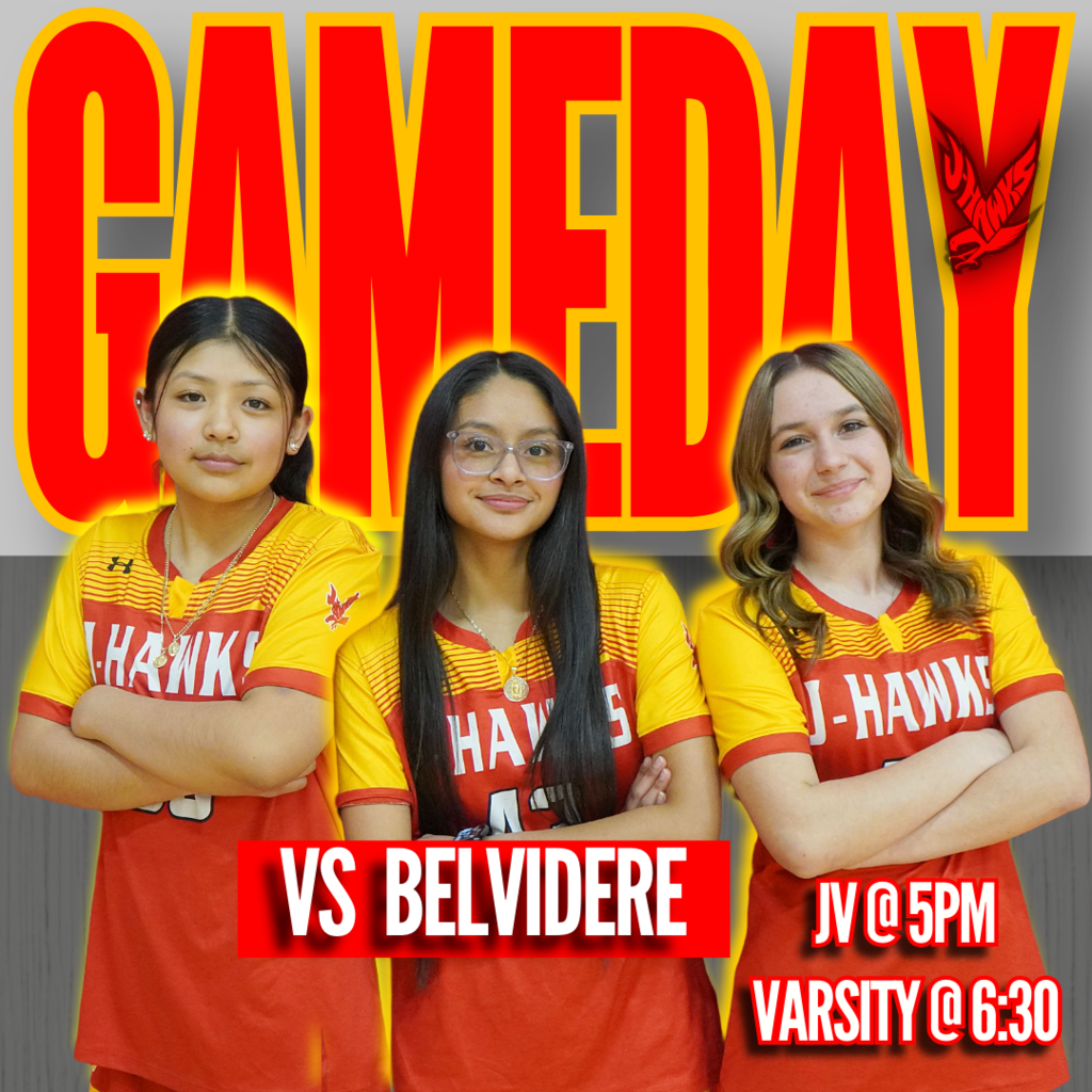 🟥🟨 GAMEDAY 🟥🟨  The J-Hawks hit the road tonight as Girls Soccer travels to face Belvidere!  ⚽ JV kicks off at 5:00 PM ⚽ Varsity follows at 6:30 PM  Let’s bring the energy on the road and represent Jefferson with pride.  #FlyWithUs #VuelaConNosotros