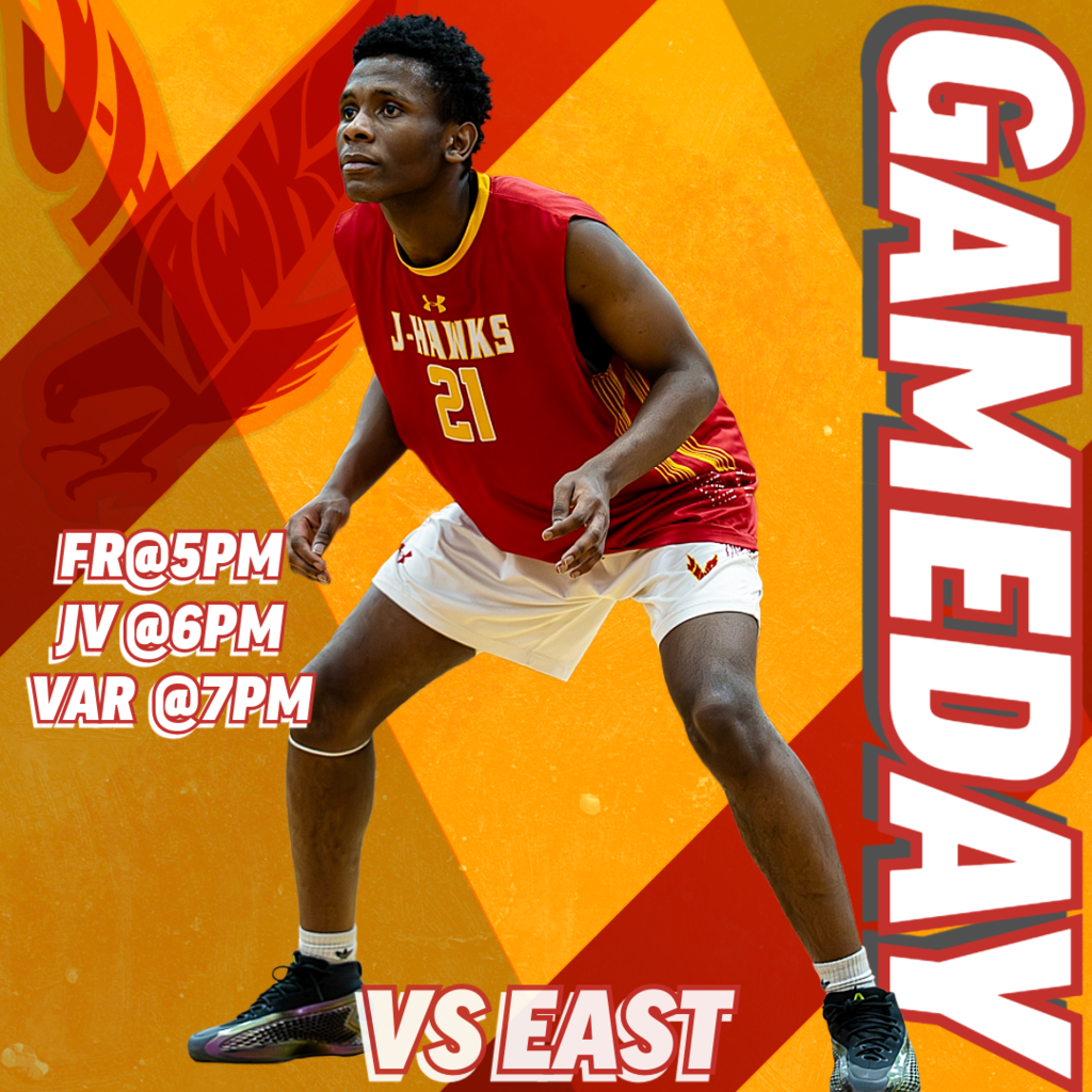 🟥🟨 GAMEDAY 🏐  The J-Hawks hit the road tonight for a matchup against East! Come out and support Jefferson Volleyball as they battle in NIC-10 action.  📍 East High School 🕔 FR/SO – 5:00 PM 🕕 JV – 6:00 PM 🕖 Varsity – 7:00 PM  Good luck to all levels tonight — let’s compete, represent Jefferson, and #FlyWithUs!