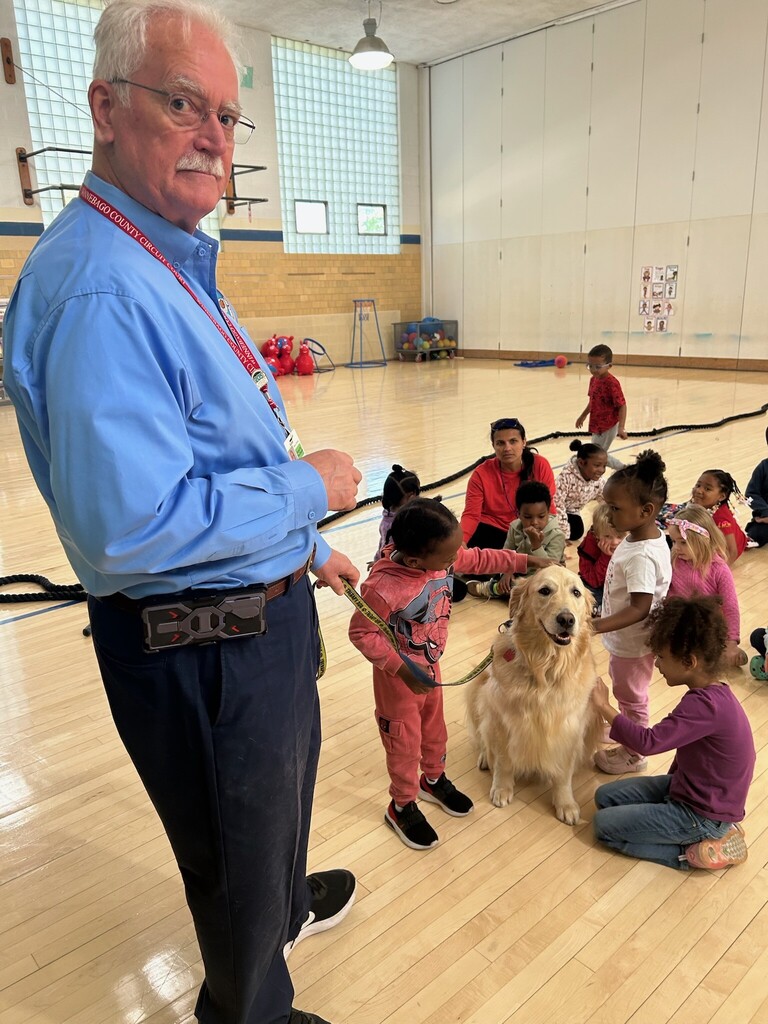 Therapy dog visit 