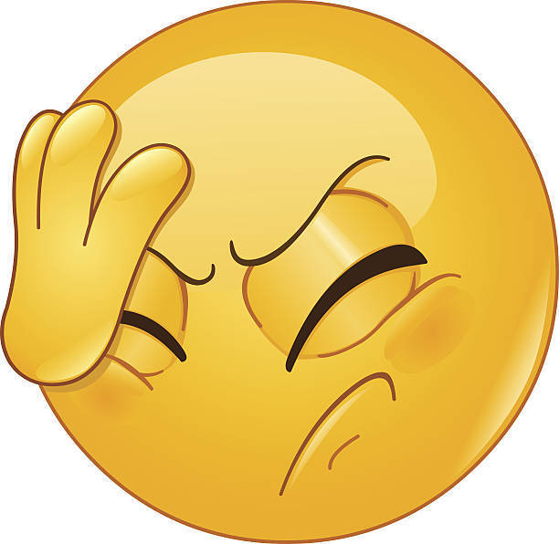 emoji with palm to face
