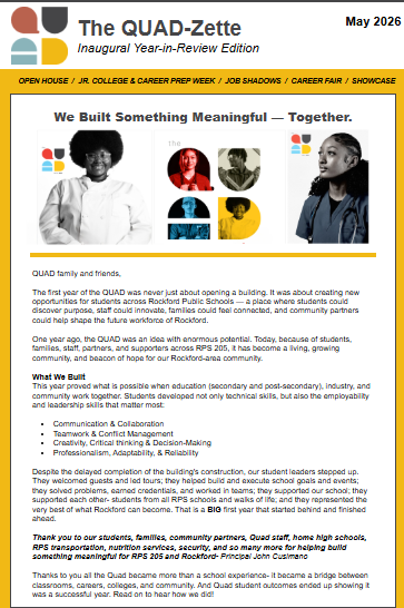 Quad End of Year Newsletter
