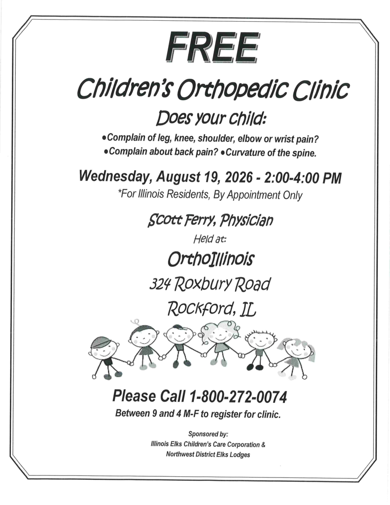 flyer with children holding hands