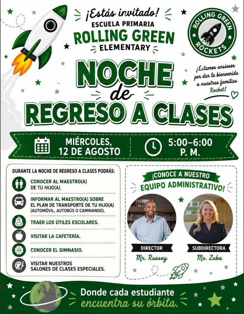 Back to school Night Invitation-Spanish