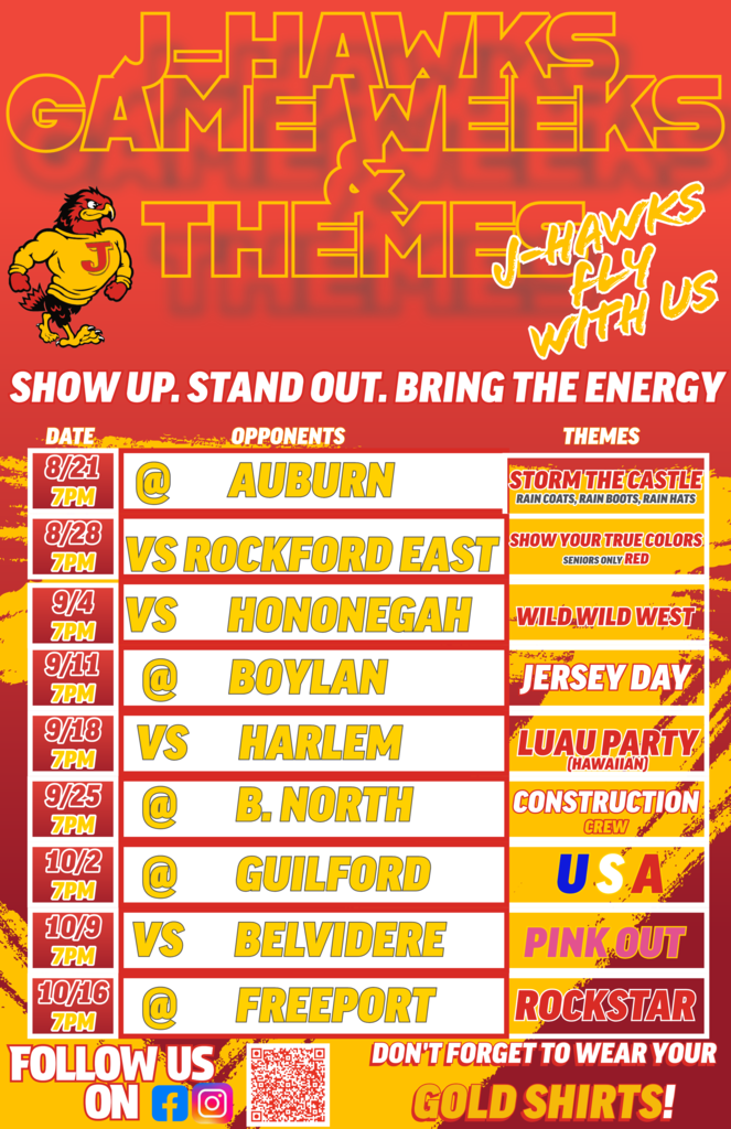 game schedule