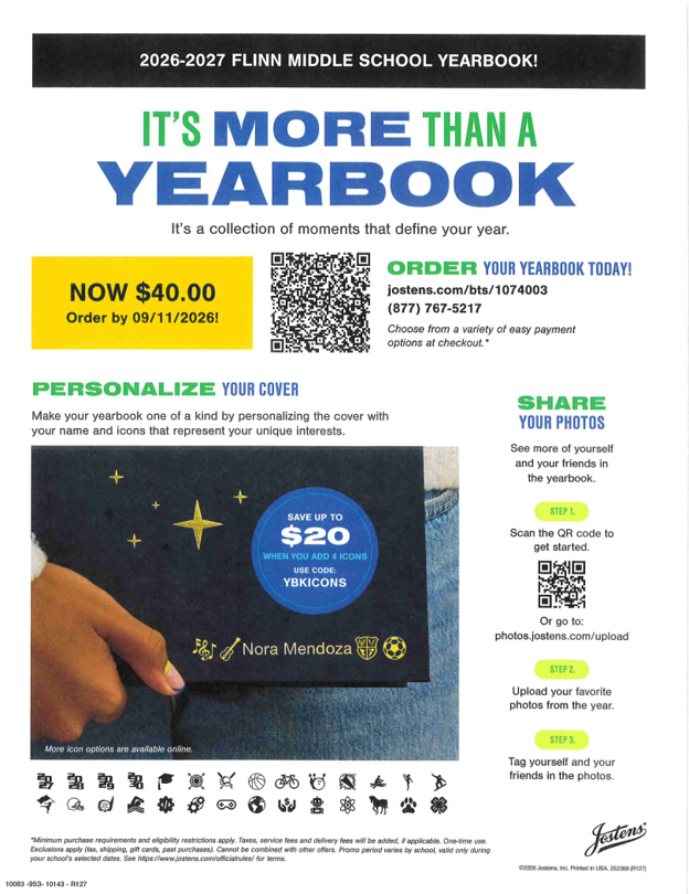 26-27 Yearbook Order Form