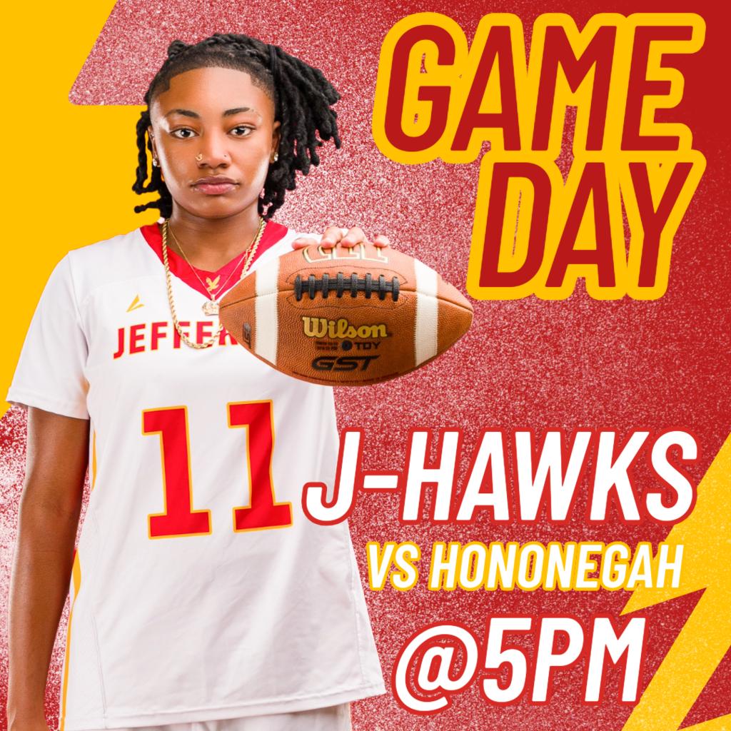 🟥 🟨 🏈 GAME DAY! J-Hawks Flag Football vs Hononegah! 🏈 🟨 🟥  Come out and support our J-Hawks as they take on Hononegah!  📅 Game Time:  5:00 PM kickoff 🏠 HOME GAME  Let's pack the stands and show our J-Hawks pride! Wear your red and yellow and bring the energy. Don't miss the action!  #FlyWithUs #VuelaConNosotros 🦅🏈