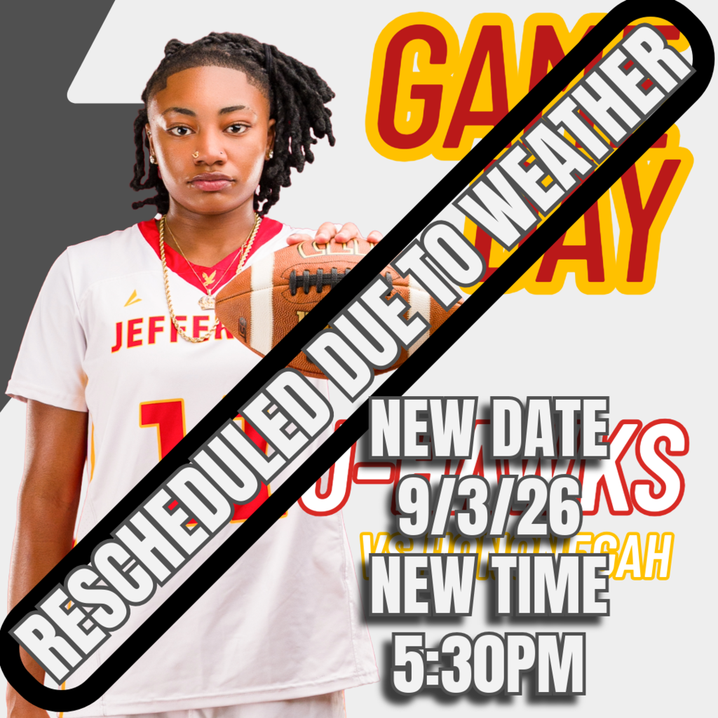 Game Day Rescheduled Announcement GAME DAY RESCHEDULED DUE TO WEATHER NEW DATE: September 3, 2026 (Wednesday)  NEW TIME: 5:30 PM  Thank you to all parents, students, and staff for your understanding and flexibility. We look forward to seeing everyone at the rescheduled game!