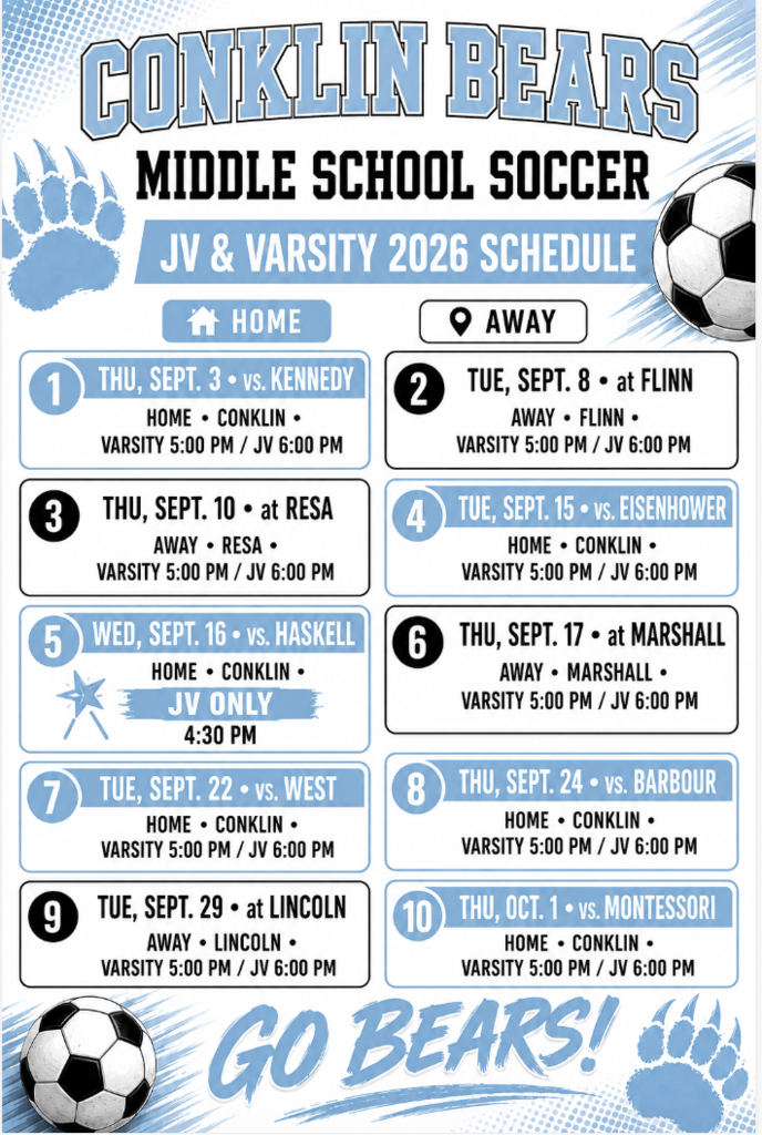 Middle School Soccer 