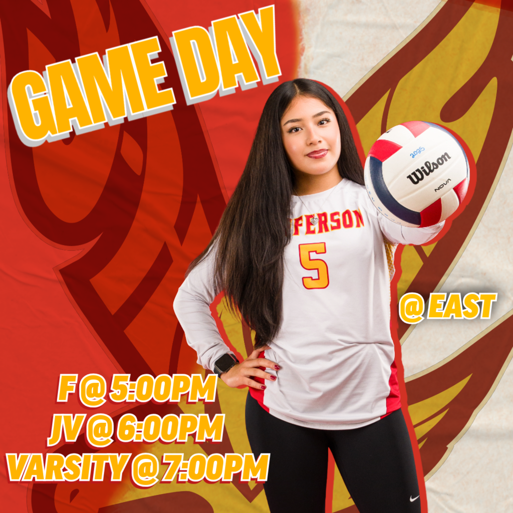 🟥 🟨 🏐 GAME DAY! J-Hawks Volleyball at East High School! 🏐 🟨 🟥 Our Lady J-Hawks hit the road to take on East! 📅 Match Schedule: Freshman serves up at 5:00 PM JV takes the court at 6:00 PM Varsity battles at 7:00 PM 📍 AWAY GAME @ East High School Let's travel and support our J-Hawks! Wear your red and yellow and bring the noise. Show East what J-Hawks pride looks like on the road! #FlyWithUs #VuelaConNosotros #FN5GL #ENTRY@TMOBILE
