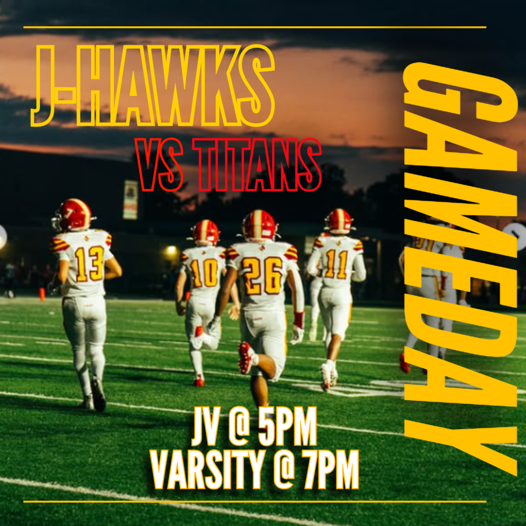 🟥 🟨 🏈 GAME DAY! J-Hawks vs Boylan Titans! 🏈 🟨 🟥 Our J-Hawks hit the road to take on the Boylan Titans! 📅 Game Schedule: JV kicks off at 5:00 PM Varsity takes the field at 7:00 PM 📍 AWAY GAME @ Boylan Let's travel and support our team! Wear your red and yellow and bring the energy. Show the Titans what J-Hawks pride is all about! 📸 Big shout out to our student photographers and to @focusbyeri for snagging the moment! #FlyWithUs #VuelaConNosotros #FN5GL #ENTRY@TMOBILE 🦅🏈