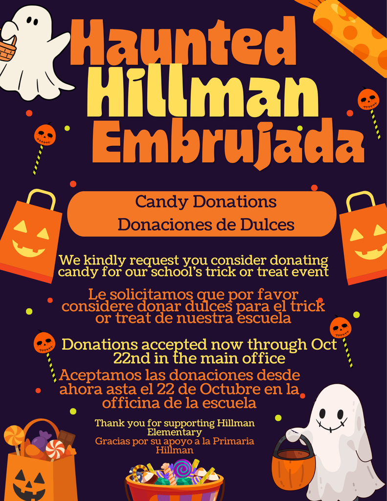 Haunted Hillman Candy Donations