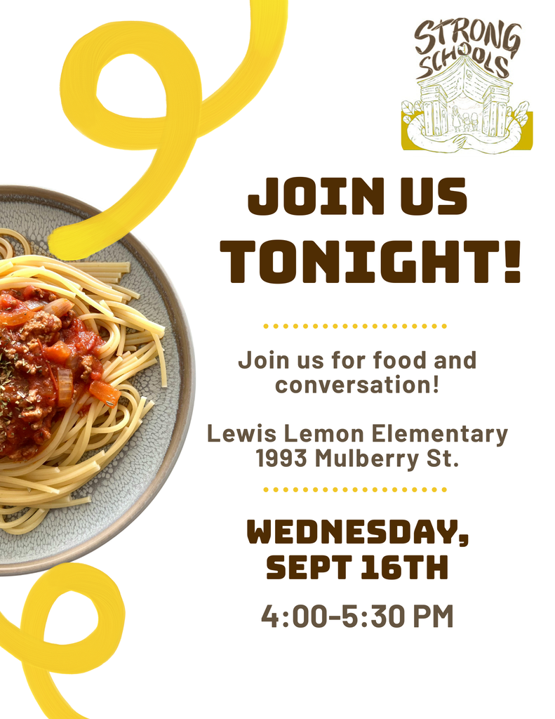 Family dinner flyer