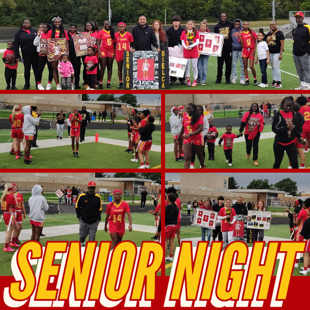 🟥 🟨 🏈 SENIOR NIGHT VICTORY! J-Hawks Make History! 🏈 🟨 🟥 What an incredible Senior Night on September 21st! Our Lady J-Hawks made HISTORY by scoring the most points since the flag football program started! 🏆 Final Score: J-Hawks 49, Belvidere Bucs 6 🏆 A dominant performance and a perfect way to celebrate our amazing seniors! Thank you to all the families, fans, and supporters who came out to honor these incredible athletes. Congratulations to our seniors on an unforgettable night and a record-breaking victory! 🎓🏈 #FlyWithUs #VuelaConNosotros #FN5GL #ENTRY@TMOBILE #SeniorNight #MakingHistory 🦅🏈