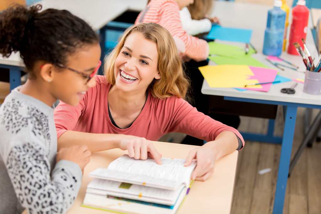 Teacher with Student