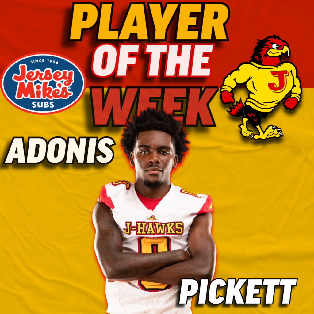 🟥 🟨 🏆 JERSEY MIKE'S ATHLETE OF THE WEEK: ADONIS! 🏆 🟨 🟥 Congratulations to Adonis for his best game ever as a J-Hawk! Adonis is a constant leader on our football team and keeps everyone focused and locked in. In Friday night's game vs Belvidere North, he had a career night! 📊 Stats: 3 Receptions for 48 Yards 1st Career Touchdown Several Key Blocks on Big Gains Keep leading the way, Adonis! #FlyWithUs #VuelaConNosotros #FN5GL #ENTRY@TMOBILE 🦅🏈