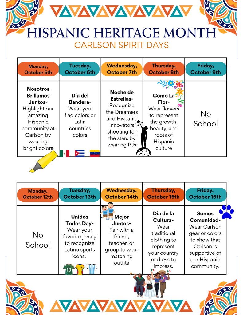 Hispanic Heritage Month English