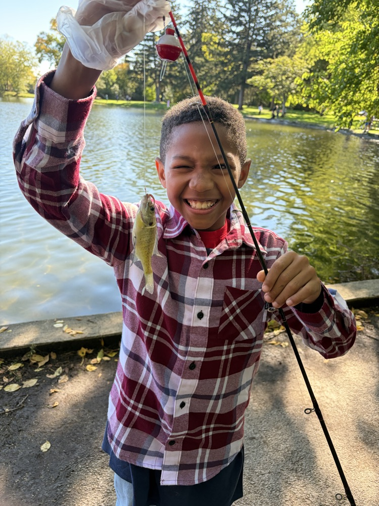 boy fishing