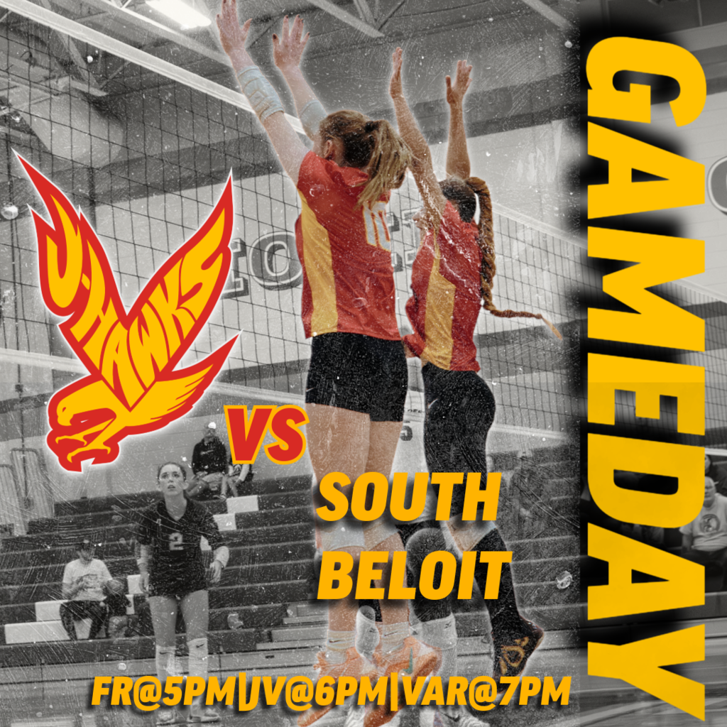 🟥 🟨 🏐 GAME DAY! J-Hawks Volleyball vs South Beloit! 🏐 🟨 🟥  Come out and support our Lady J-Hawks as they take on South Beloit!  📅 Match Schedule:  Freshman serves up at 5:00 PM JV takes the court at 6:00 PM Varsity battles at 7:00 PM Let's pack the stands and show our J-Hawks pride! Wear your red and yellow and bring the energy. Don't miss the action!  📸 Shout out to @diego_wsop_sanchez for capturing the moment!  #FlyWithUs #VuelaConNosotros #FN5GL #ENTRY @TMOBILE 🏐