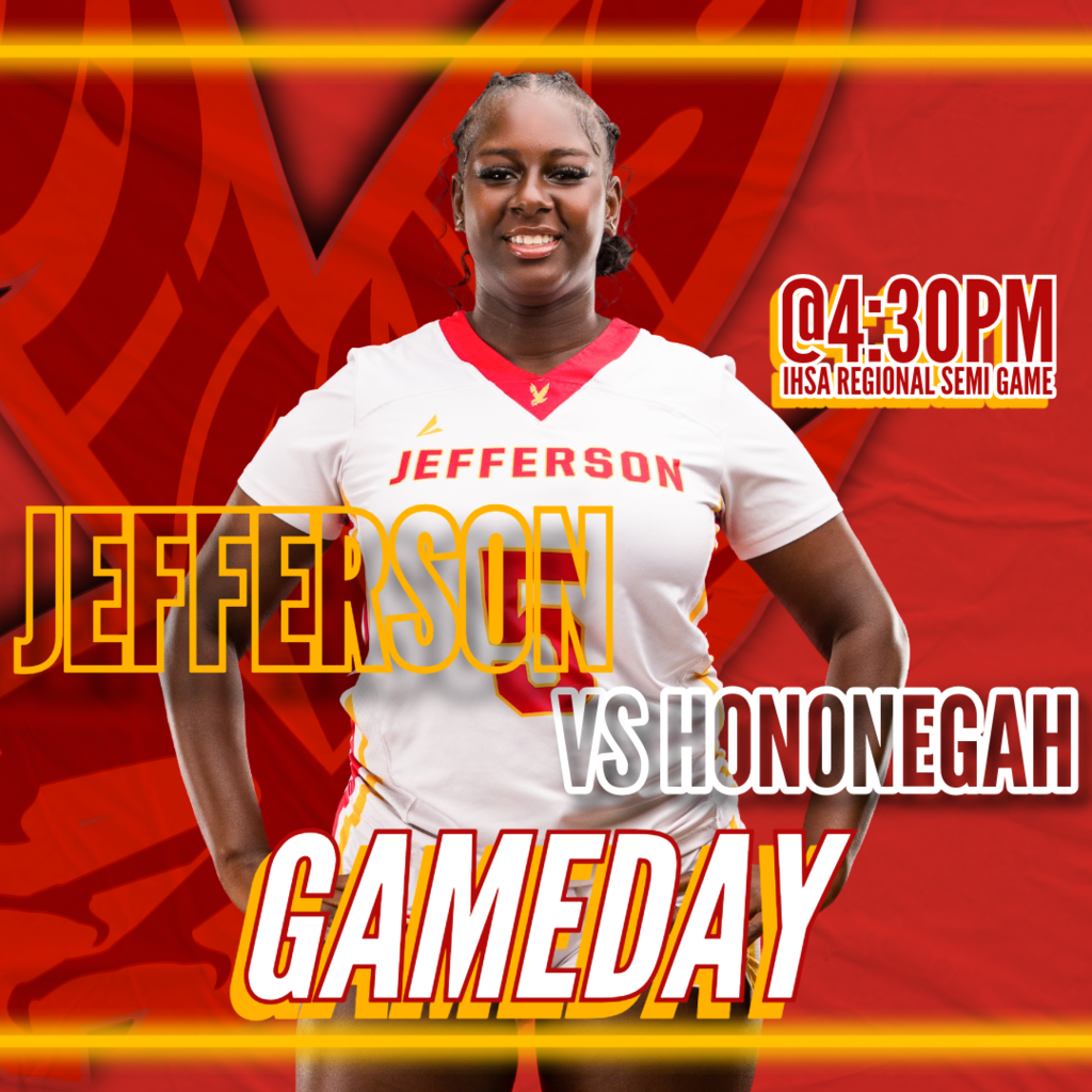 🟥 🟨 🏈 GAME DAY! J-Hawks Flag Football vs Hononegah! 🏈 🟨 🟥 🏆 IHSA REGIONAL SEMIFINAL GAME! 🏆 Our J-Hawks advance to the regional semifinals to take on Hononegah! 📅 Game Time: 4:30 PM kickoff 📍 AWAY GAME @ McHenry High School This is it! One step closer to the championship! Let's travel and pack the stands to support our team. Wear your red and yellow and bring the energy! #FlyWithUs #VuelaConNosotros #FN5GL #ENTRY @TMOBILE #Playoffs 🦅🏈