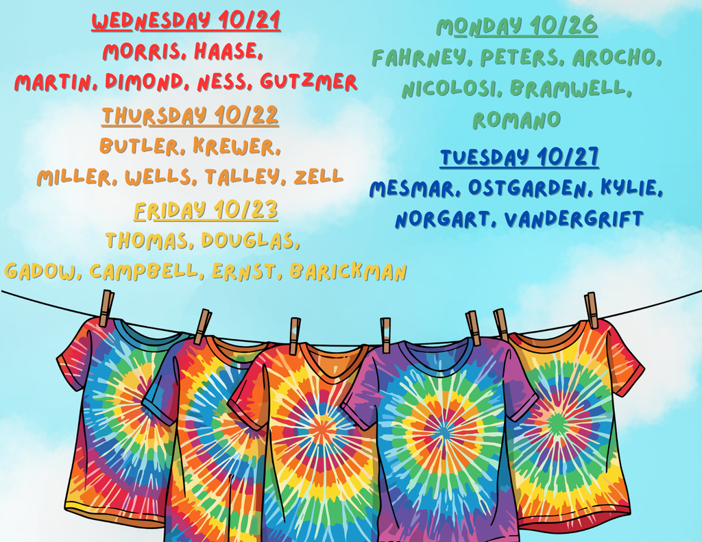 Tye Dying days Flyer