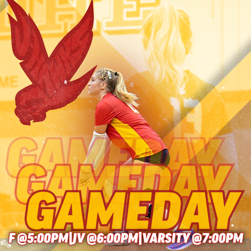 🟥 🟨 🏐 GAME DAY! J-Hawks Volleyball at Harlem! 🏐 🟨 🟥 Our Lady J-Hawks hit the road to take on Harlem! Match Schedule: Freshman: 5:00 PM JV: 6:00 PM Varsity: 7:00 PM 📍 AWAY GAME @ Harlem Travel with us and show your support! Wear your red and yellow and cheer on our J-Hawks! #FlyWithUs #VuelaConNosotros 🏐