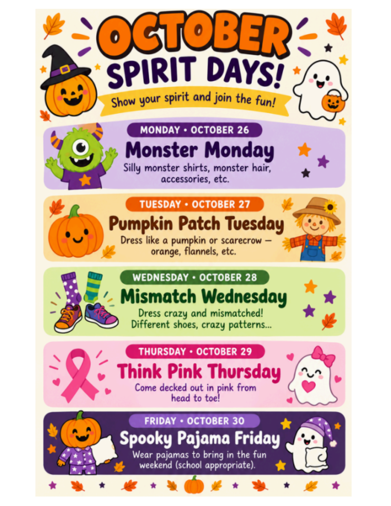 October Spirit Days
