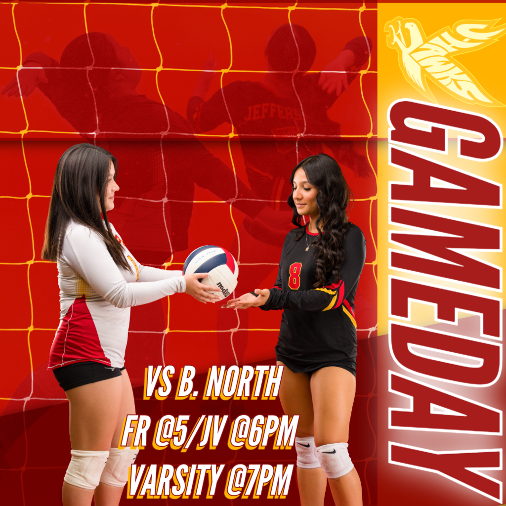 🟥 🟨 🏐 GAME DAY! J-Hawks Volleyball at Belvidere North! 🏐 🟨 🟥 Tomorrow, our Lady J-Hawks hit the road to play Belvidere North! Match Schedule: Freshman: 5:00 PM JV: 6:00 PM Varsity: 7:00 PM 📍 AWAY GAME @ Belvidere North Travel with us and show your support! Wear your red and yellow and cheer on our J-Hawks! 📸 Shout out to @diego_wsop_sanchez and @urfavshooter for capturing the live shots! #FlyWithUs #VuelaConNosotros 🏐