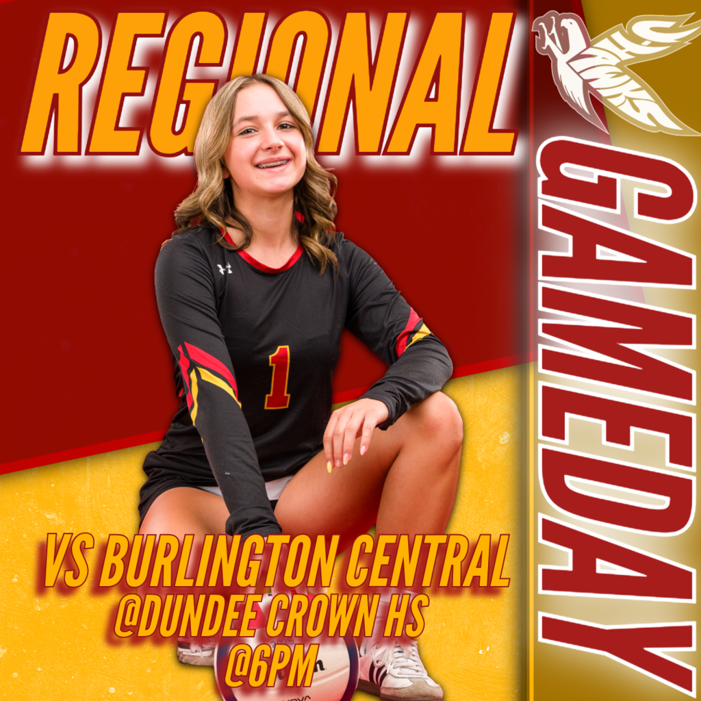 🟥 🟨 🏐 REGIONAL SEMIFINALS! J-Hawks Volleyball vs Burlington Central! 🏐 🟨 🟥 🏆 Regional semifinal time! Our Lady J-Hawks are ready to take on Burlington Central. Game Details: When: Today at 6:00 PM Where: Dundee Crown High School Travel with us and show your support! Wear your red and yellow and cheer on our J-Hawks! #FlyWithUs #VuelaConNosotros #Playoffs 🏐