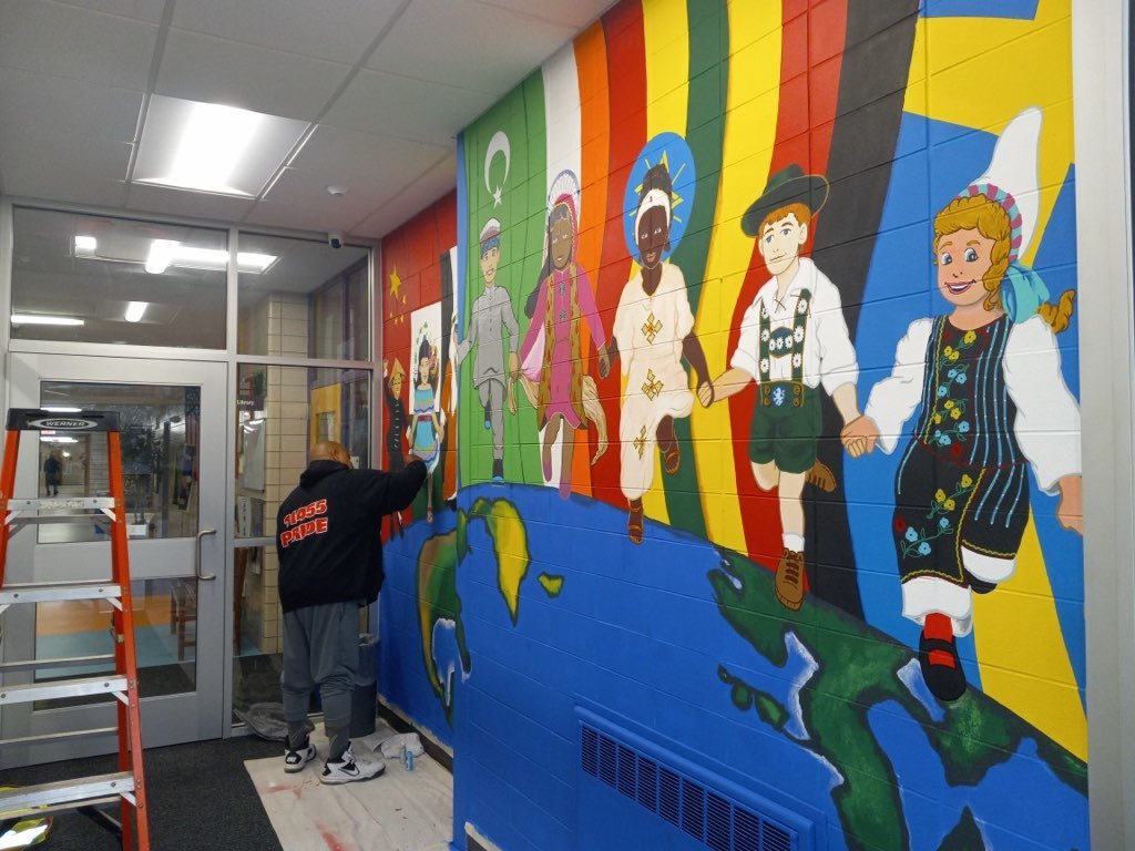 Fairview diversity mural 2