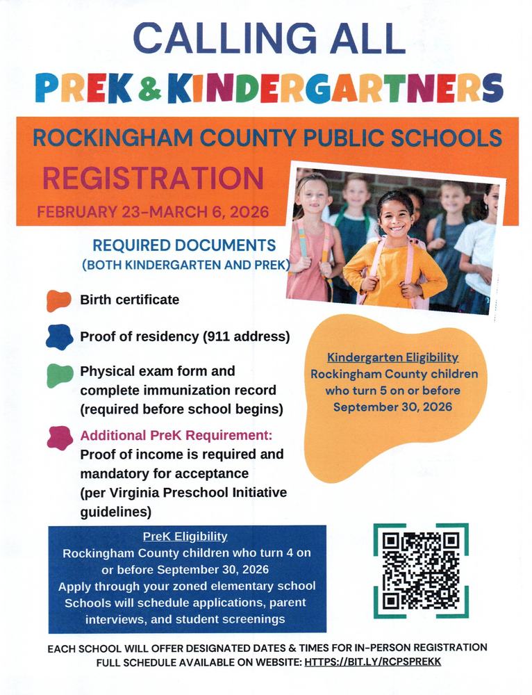 Prek & Kindergartners Registration