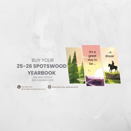 Online opportunity to order our SHS Yearbook