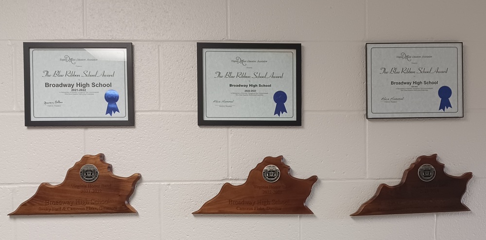 BHS Blue Ribbon Certificates