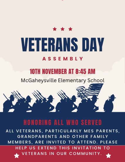 Veterans Day Assembly Poster