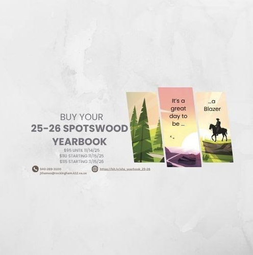 Online opportunity to order our SHS Yearbook