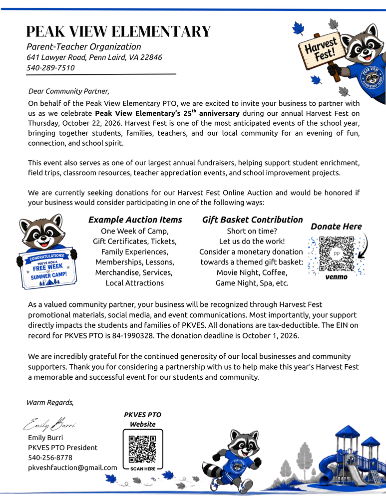 PTO Letter