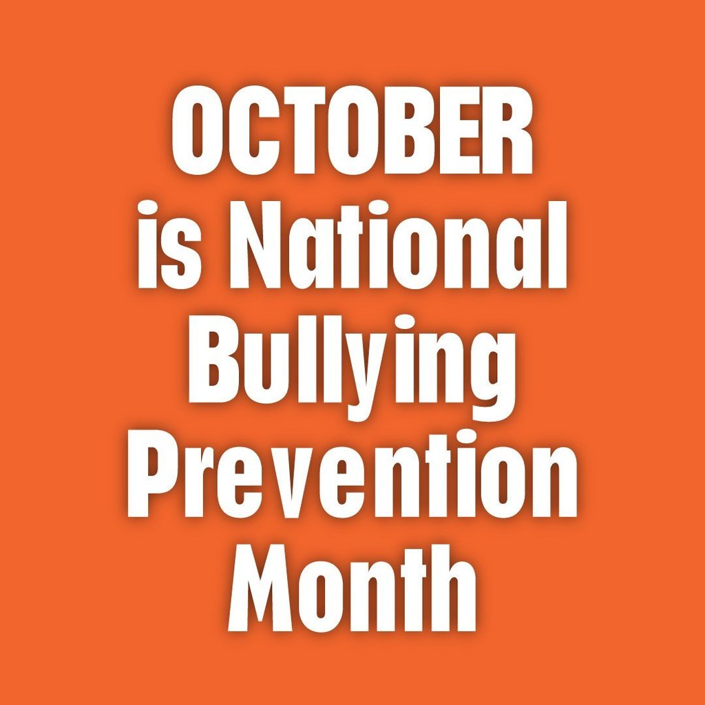 October is National Bullying prevention month