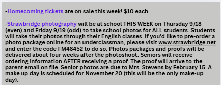 TAHS Daily Newsletter