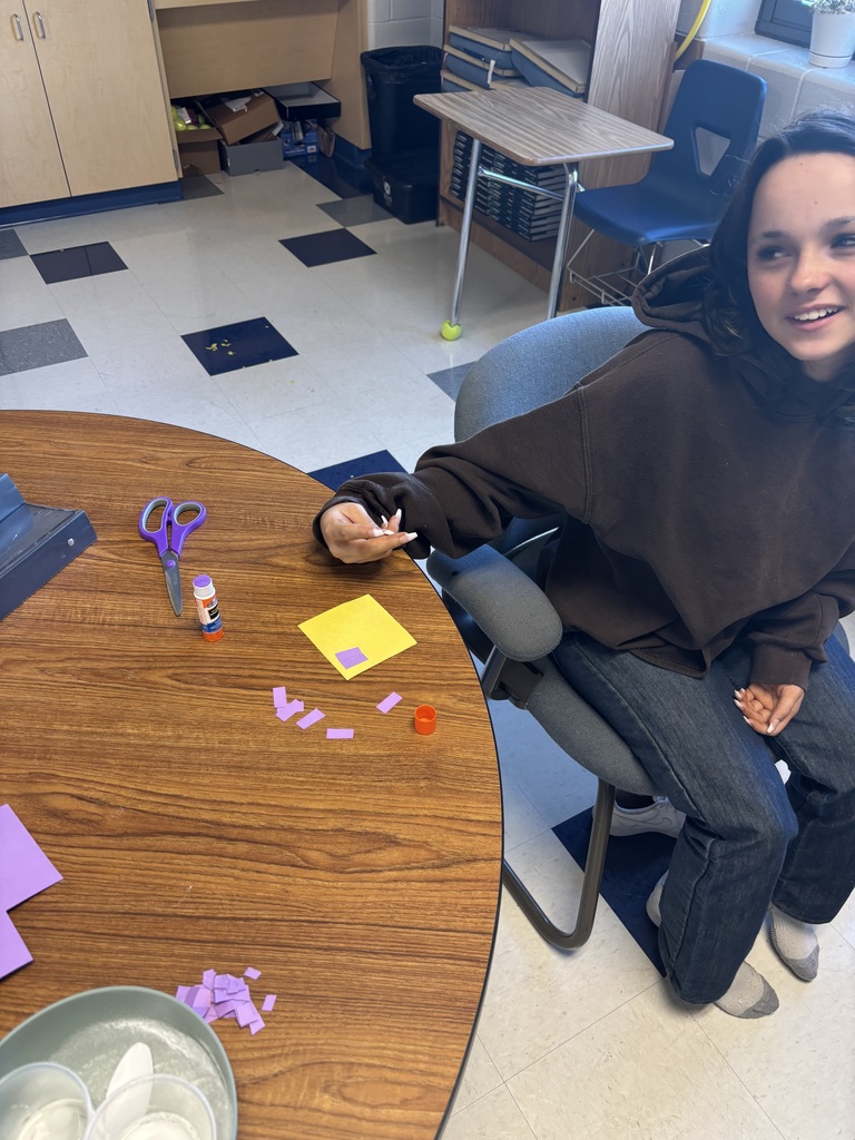 Student doing experiments