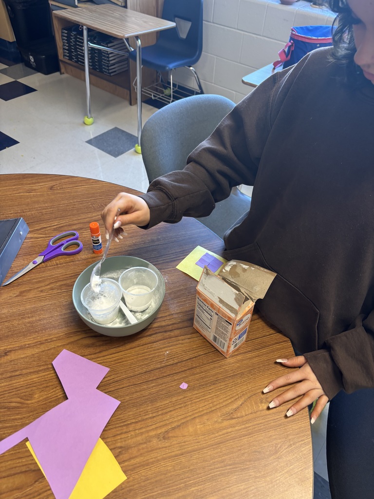 Student doing experiments