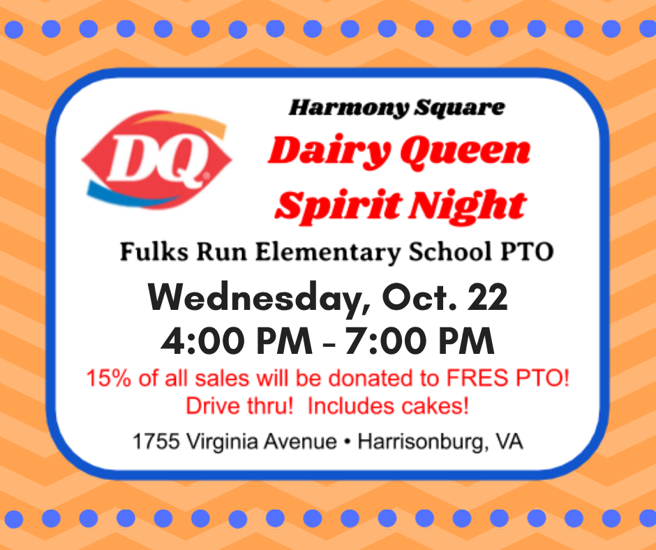 Picture of Dairy Queen Spirit night flyer