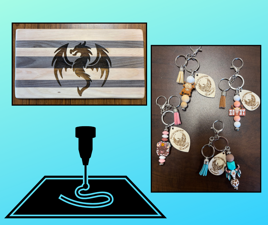 Keychains and cutting board projects