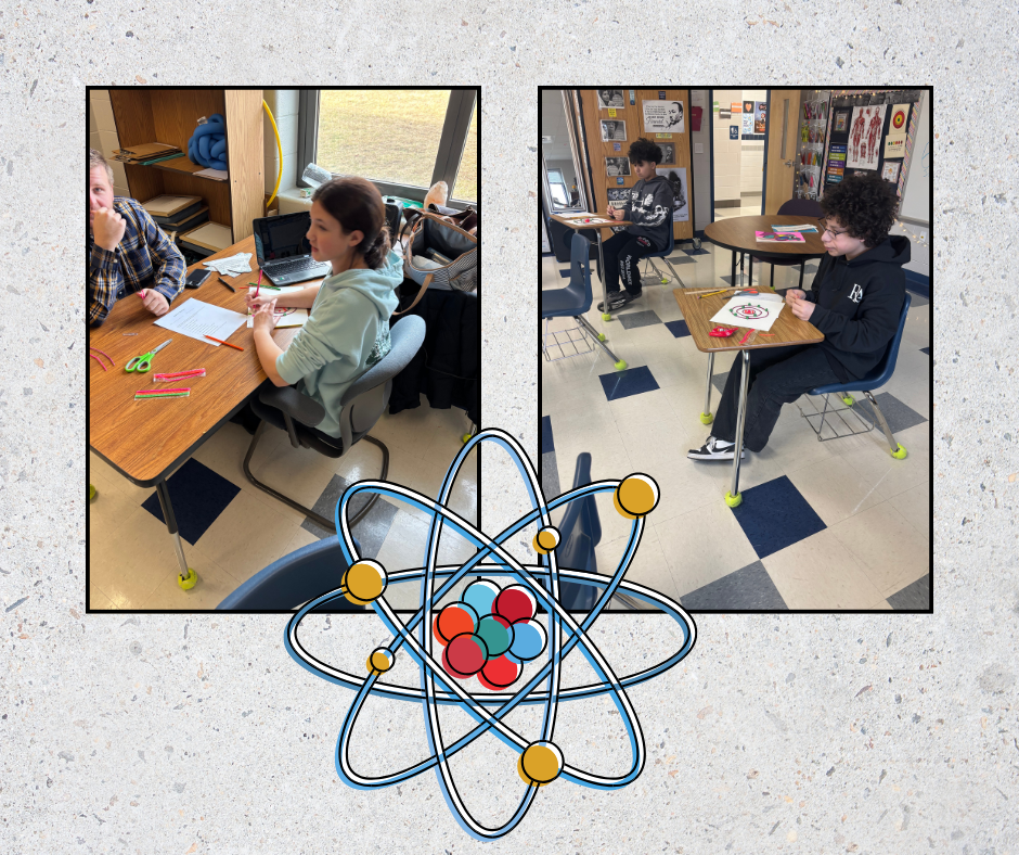 Students making atoms