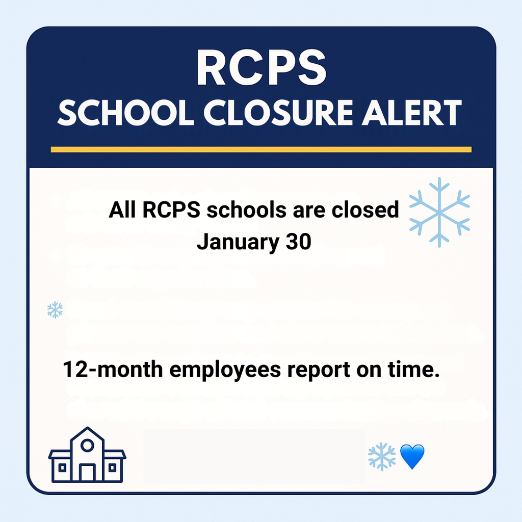 School Closure January 30