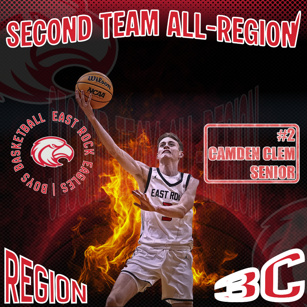 Camden Clem Second Team All Region for Basketball
