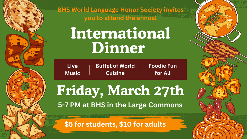 International Dinner Hosted by World Language Honor Society