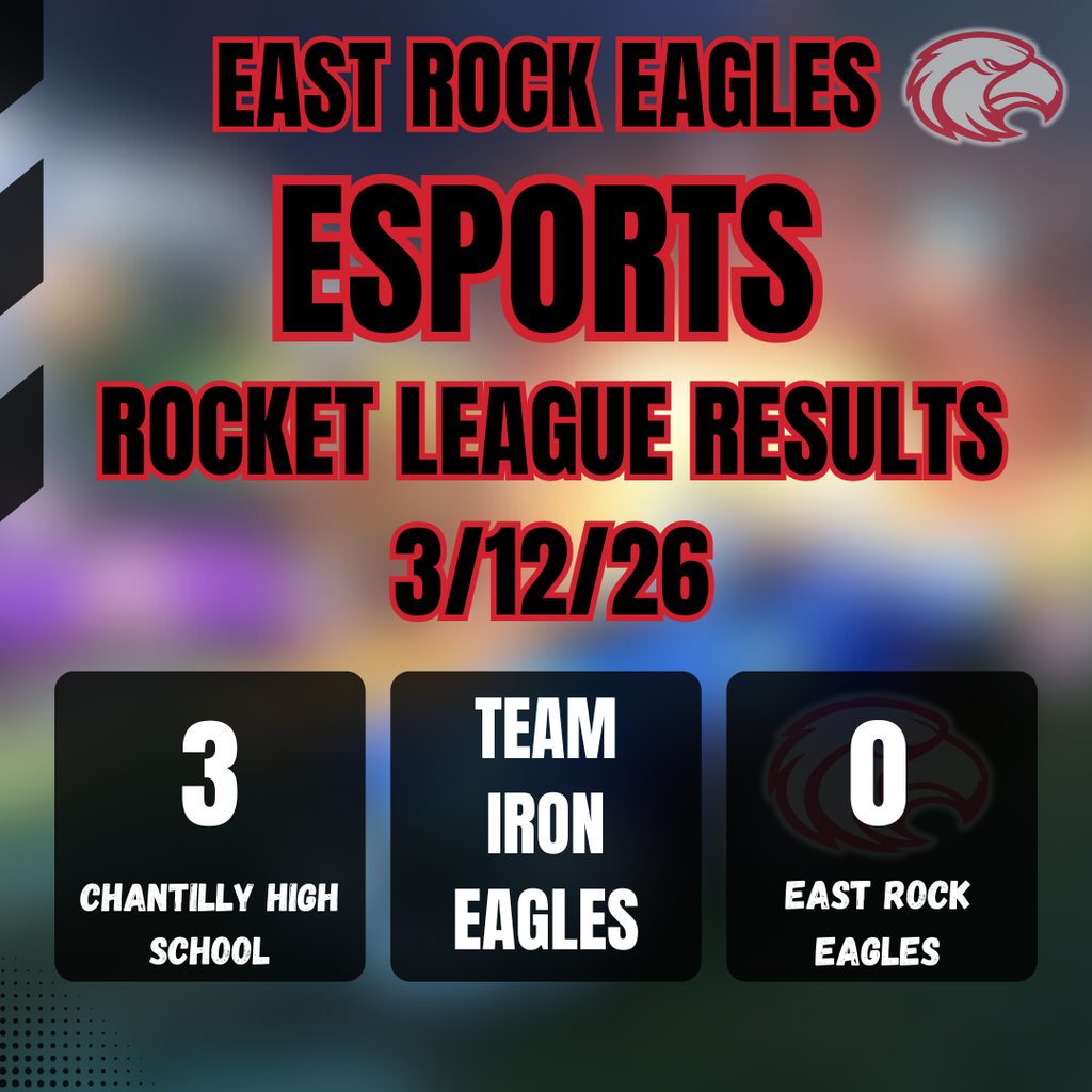 Rocket League Results. ERHS loses 3-0 to Chantilly HS