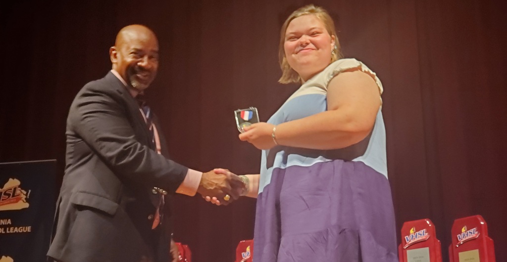 Gabby Garlock placing 2nd for the state!