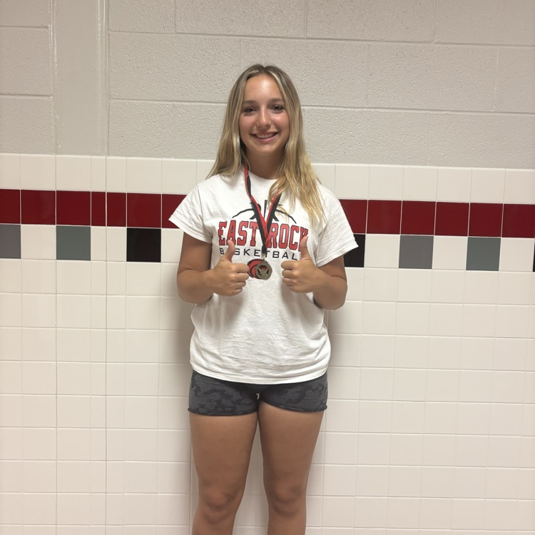 Kelsey Hatton with her MVP medal 